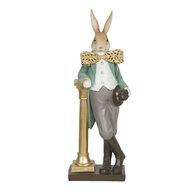 Clayre & Eef | Decoratie Beeld Konijn Meerkleurig 15x9x45 cm | 6PR3161