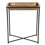 Clayre & Eef | Bijzettafel Koperkleurig 53x54x62 cm | 50420L