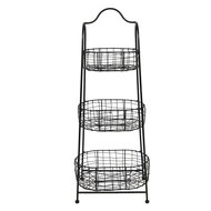 Clayre & Eef | Opbergrek Manden Zwart 42x30x108 cm | 5Y0824