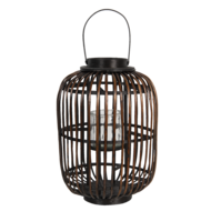 Clayre & Eef | Windlicht Bruin ø 34x50 cm | 6RO0489