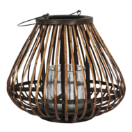 Clayre & Eef | Windlicht Bruin ø 36x30 cm | 6RO0492