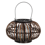Clayre & Eef | Windlicht Bruin ø 34x21 cm | 6RO0503