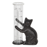 Clayre & Eef | Regenmeter Bruin 9x5x16 cm | 6Y0832