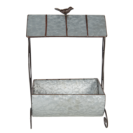 Clayre & Eef | Plantenstandaard Binnen Grijs 43x23x59 cm | 6Y4188