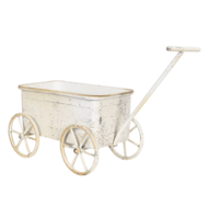 Clayre & Eef | Bloempot Binnen Wit 29x16x16 cm | 6Y4191