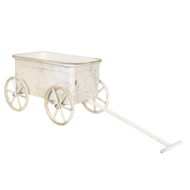 Clayre & Eef | Bloempot Binnen Wit 29x16x16 cm | 6Y4191