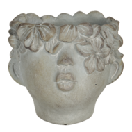 Clayre & Eef | Bloempot Binnen Grijs 30x27x26 cm | 6TE0315L