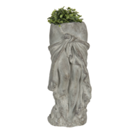 Clayre & Eef | Bloempot Binnen Grijs 13x13x29 cm | 6TE0326S