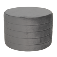 Clayre & Eef | Poef Grijs ø 60x40 cm | 50499G