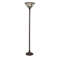 Clayre & Eef | Tiffany Vloerlamp Meerkleurig ø 38x186 cm E27/max 1x60W | 5LL-6077