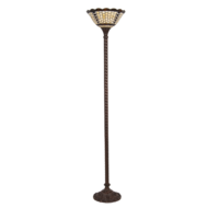 Clayre & Eef | Tiffany Vloerlamp Meerkleurig ø 38x186 cm E27/max 1x60W | 5LL-6077