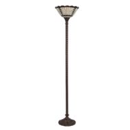 Clayre & Eef | Tiffany Vloerlamp Meerkleurig ø 38x186 cm E27/max 1x60W | 5LL-6077