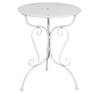 Tafel + 2 stoelen ø 62*73 / 48*40*93 cm (2) Wit | 5Y0129W | Clayre & Eef