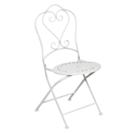 Tafel + 2 stoelen ø 62*73 / 48*40*93 cm (2) Wit | 5Y0129W | Clayre & Eef