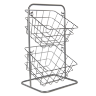 Clayre & Eef | Opbergrek Grijs 22x22x41 cm | 6Y4555