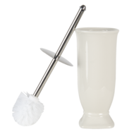 Clayre & Eef | WC Borstel met Houder Wit ø 12x26 cm | 64736