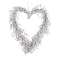 Decoratie krans hart 50*8*57 cm Bruin | 64837 | Clayre & Eef