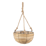 Clayre & Eef | Plantenhanger Binnen Set van 3 Bruin ø 28x15 / 24x14 / 20x11 cm | 6RO0511