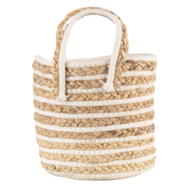 Clayre & Eef | Opbergmanden Set van 3 Beige, Bruin ø21x20 cm | 6RO0514