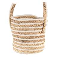 Clayre & Eef | Opbergmanden Set van 3 Beige, Bruin ø21x20 cm | 6RO0514