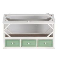 Clayre & Eef | Decoratie Kweekkasje Wit 76x33x51 cm | 5H0471