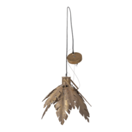 Clayre & Eef | Hanglamp Bladeren Goudkleurig ø 45x31 cm E27/max 1x40W | 6LMP711