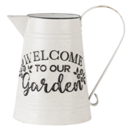 Clayre & Eef | Decoratie Kan Wit 26x17x25 cm | 6Y4248