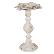 Clayre & Eef | Kandelaar Wit ø 19x34 cm | 6Y4283