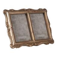 Clayre & Eef | Fotolijst Goudkleurig 17x2x22 cm / 8x12 cm (2) | 2F0826