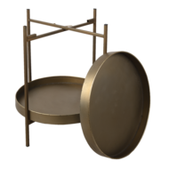 Clayre & Eef | Bijzettafel Koperkleurig ø 52x60 cm | 5Y0882