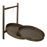 Clayre & Eef | Bijzettafel Koperkleurig ø 52x60 cm | 5Y0882