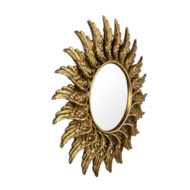Clayre & Eef | Wandspiegel Goudkleurig ø 47x3 cm | 62S229