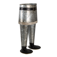 Clayre & Eef | Bloempot Binnen Broek Grijs 22x15x40 cm | 6Y4605