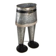 Clayre & Eef | Bloempot Binnen Broek Grijs 22x15x40 cm | 6Y4605