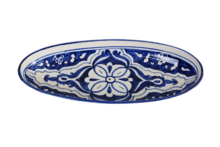 Ovale schaal Blue Fond 40 cm | OS.BLF.40 | Dishes & Deco