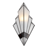 Clayre & Eef | Wandlamp Tiffany Wit 23x13x43 cm E27/max 1x40W | 5LL-6083