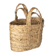 Clayre & Eef | Opbergmanden Set van 2 Bruin 36x11x34 cm / 33x8x31 cm | 6RO0534