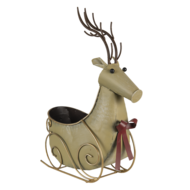 Clayre & Eef | Opbergmand Rendier Goudkleurig 33x17x44 cm | 6Y4594