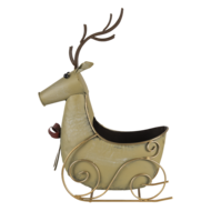 Clayre & Eef | Opbergmand Rendier Goudkleurig 33x17x44 cm | 6Y4594