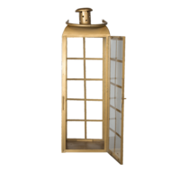 Clayre & Eef | Lantaarn Koperkleurig 17x17x60 cm | 5Y0916