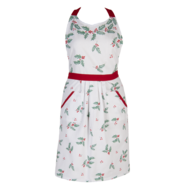 Clayre & Eef | Keukenschort Wit, Rood, Groen 70x85 cm | HCH41A