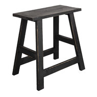 Clayre & Eef | Decoratie kruk Zwart 42x29x43 cm | 6H2057