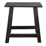 Clayre & Eef | Decoratie kruk Zwart 42x29x43 cm | 6H2057