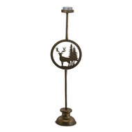 Clayre & Eef | Kandelaar Koperkleurig 13x9x48 cm | 6Y4511