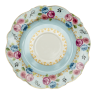 Clayre & Eef | Kop en schotel Blauw, Wit 12x9x7 cm / ø 15x2 cm / 160 ml | 6CE1279