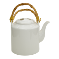 Clayre & Eef | Theepot Wit ø 13x23 cm / 1500 ml | 6CETE0096