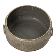 Clayre & Eef | Decoratief Dienblad Set van 2 Grijs ø 40x16 / ø 33x13 cm | 6Y4551