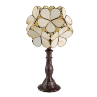 Clayre & Eef | Tiffany Tafellamp Beige 21x21x38 cm E14/max 1x25W | 5LL-6095