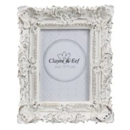 Clayre & Eef | Fotolijst Wit 10x2x12 cm / 6x9 cm | 2F0506