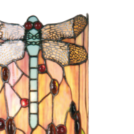 Clayre & Eef | Wandlamp Tiffany Groen, Bruin, Beige 20x11x36 cm E14/max 2x40W | 5LL-9292